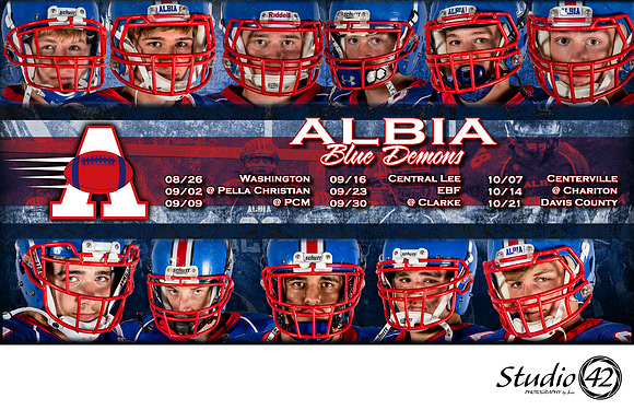 Senior Albia FB Poster